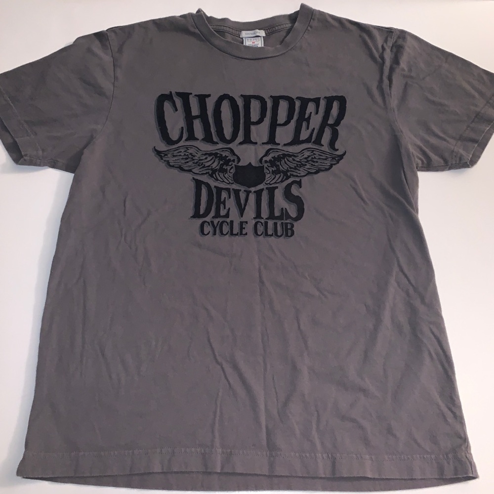 Y2K Vintage Old Navy Men’s Chopper Devils Cycle Club SS Crew Neck Tee Sizs M EUC
